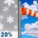 Today: Slight Chance Rain And Snow then Mostly Sunny