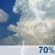 Monday: A chance of rain showers before 11am, then showers and thunderstorms likely. Mostly cloudy, with a high near 55. Monday: Showers And Thunderstorms Likely