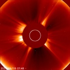 Latest LASCO C2 image of the Sun