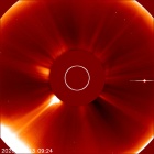 Latest LASCO C2 image of the Sun