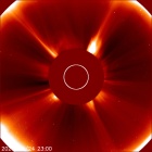 Latest LASCO C2 image of the Sun
