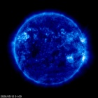 Click for time-lapse image of the sun