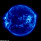 Click for time-lapse image of the sun
